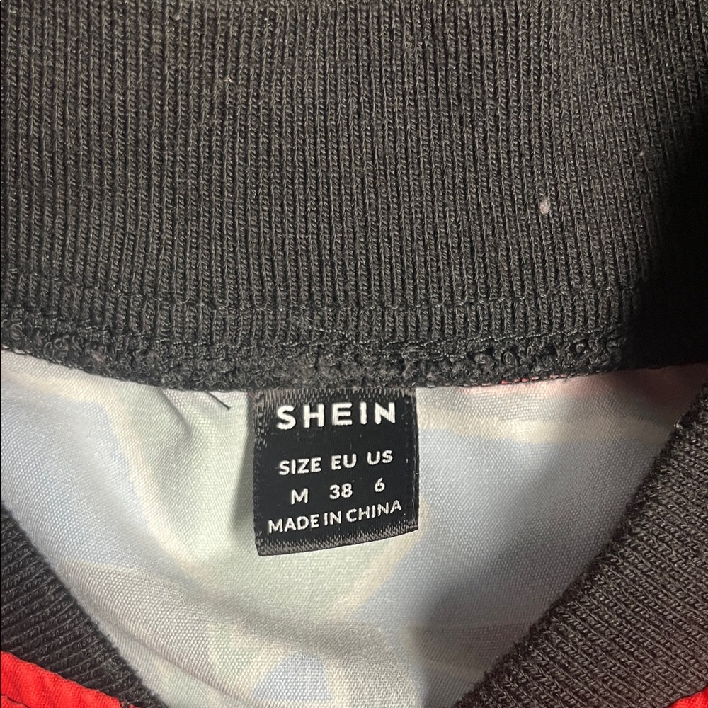 SHEIN Red and Black Utility Jacket - Picture 5 of 6